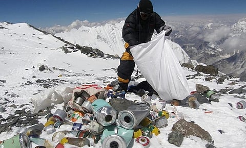 Mt Everest has a huge waste problem